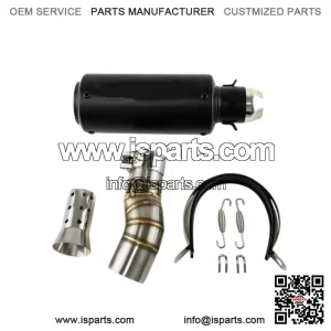 For CF-Moto 450SR 450SS 450NK All Years Black Muffler Tips Exhaust Mid Link Pipe