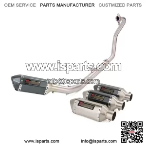For CF-Moto 300SS 300NK 300SR Full Exhaust System Front Pipe 51mm Muffler Escape