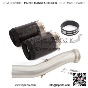 Slip On For CFMOTO NK800 800NK 2023 2024 Exhaust Middle Pipe 51mm Carbon Muffler