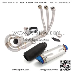 Slip On For CFMOTO 675SR 2024 2025 Front Exhaust Link Pipe 51mm Muffler Silencer