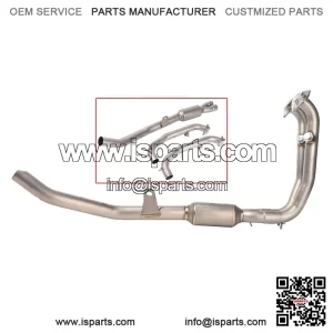 Titanium Alloy System Exhaust Header Pipe For CF-Moto 450MT 2024 Stock Muffler
