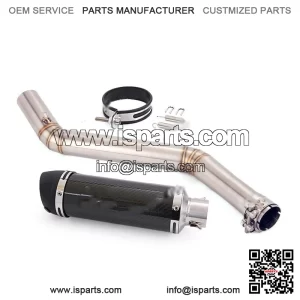 For CF-Moto 650MT 650NK 400NK 2014-2024 Carbon Exhaust Muffler Tip Mid Link Pipe