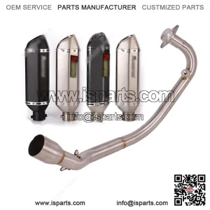For CF-Moto ST Papio 125 2017-2024 Full Exhaust System Front Pipe Muffler Tips