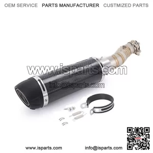 For CFMOTO 450MT 2024-2025 Mid Exhaust Link Pipe Carbon Fiber Muffler Silencer