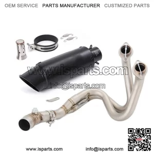 Black Full Exhaust System for Kawasaki Ninja 650/Z650 (2012-2023) - Header Pipe