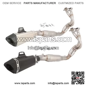 2024-2025 Kawasaki Ninja 650 Z650 Full System Exhaust Black Tips Header Pipe