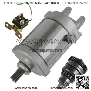 Starter & Drive for Polaris Xpedition 425 425Cc Engine 2000-2002 Relay Solenoid (For: Polaris)