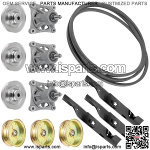 Spindle Pulley & Blade Belt for Husqvarna EZ4822 587125201 532174358 48"