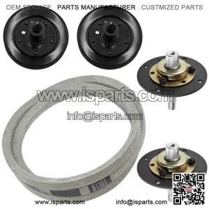 717-0906 717-0906A 917-0906 Deck Spindle W/Pulley & Belt For Ryobi