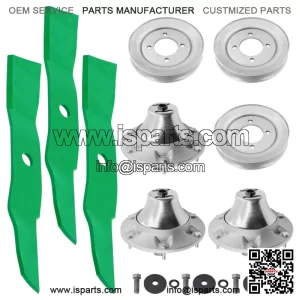 48" Deck Spindle Blade Kit For John Deere Z510 Z710 Z7810 Z820 Z910 Z915 Z920