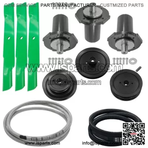60" Deck Spindle Pulley Blade Belt Kit for Gravely ZT2560 ZT2660 ZT2760 ZT60 HD