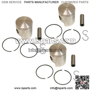 3  Standard Bore Piston Kits for Ski-Doo Formula III 600 1995-1999 64.5mm