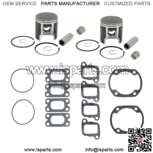 Standard Bore Top End Repair Kit for Ski-Doo 380 F/C fits 1995-2006 62mm