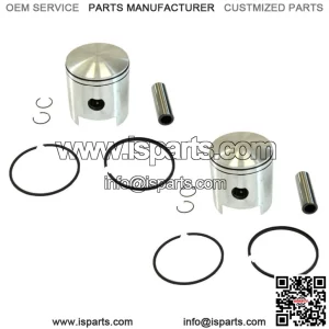2 Piston Kits for Polaris TX 340 500 Standard Bore 62mm 1972 1973 1974 1975 1976