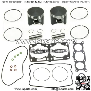 2 Dual Ring Piston Kits & Top End Gasket Kit fits Polaris 800 Dragon RMK IQ 85mm