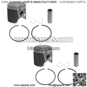 2  Piston Kits for Sea-Doo Many 1995-2005 720 Models .020 Over Bore 82.5mm
