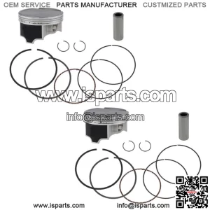 2  Standard Bore Piston Kits for Honda Pioneer 1000 fits 2016-2023 92mm
