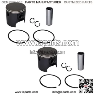 2  .020 Over Bore Piston Kits for Sea-Doo 580 1990-1996 76.5mm