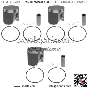 3  .020 Over Bore Piston Kits for Kawasaki Many 96-03 1100 80.5mm