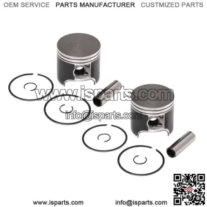 2  Piston Kits 2006 fits Polaris 600 HO Fusion Standard Bore 77.25mm