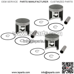 3 Piston Kits for Polaris INDY STORM 800 Standard 72mm 1994 1995 1996 1997 1998