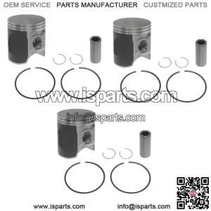 3  Piston Kits fits Kawasaki Ultra 150 & 1200 STX-R .020 Over Bore 80.5mm