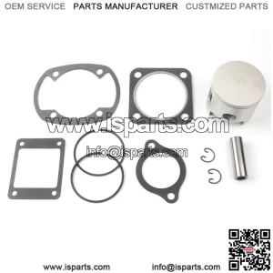 For Yamaha G1 2-Cycle Gas Golf Cart Top End Piston Kit w/Gaskets | Standard Bore