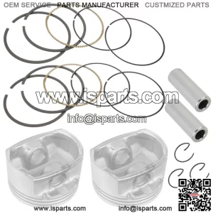 2 Cast Aluminium Cylinder Piston Kit for Polaris Sportsman 800 EFI 2005-2014 (For: Polaris Sportsman 800)