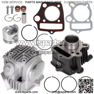 Fit 2000-2004 For Honda XR50R Top End Rebuild Kit Cylinder Head Piston Fittings