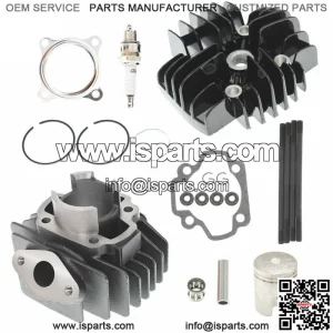 50cc Cylinder Piston Gasket Head Top End Kit for Yamaha PW50 1981-2018