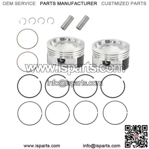 2 Cast Aluminium Cylinder Piston Kit for Polaris Sportsman 800 EFI 2005-2014