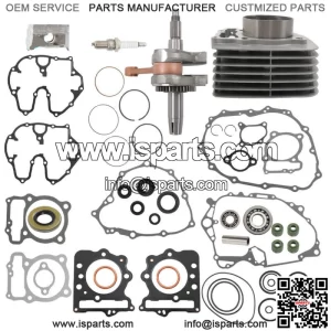 For 1999-2004 Honda 400EX 400X Crank Rod Motor Rebuild Repair Kit Piston Gaskets