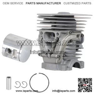 455 For Husqvarna 455E 460 Cylinder Head Piston Kit Rancher Chainsaw Pin Parts