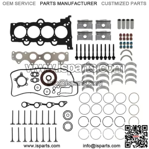 For Hyundai 1.6L G4FD Engine Rebuild Overhaul Kit w/Gaskets & Connecting Rod