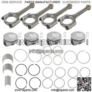 For Hyundai Kia 2.0L 14-18 Engine Piston Kit&Connecting Rod & Main Rod Bearings