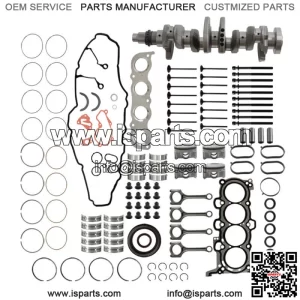 Engine Pistons Gaskets Rebuild Kit / Crankshaft / Rods For Hyundai Kia G4NA 2.0L