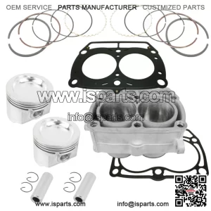 Cylinder And Piston Ring Kit Gasket For Polaris Ranger XP 700 4X4 2005 2006-2008 (For: Polaris)