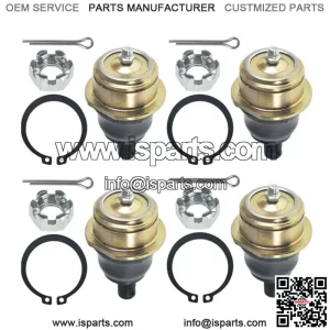 For Bombardier Can-Am DS650 DS 650 2000-2005 Lower Ball Joints Complete set of 4