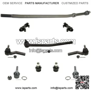 12pc Kit Front Drag Link Tie Rods Ball Joints For Ford E150 E250 E350 2008-2014