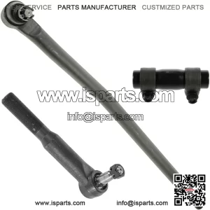 Steering Kit 3 Piece Set Drag Link Tie Rod Adjusting Sleeve Pitman Arm for Ford