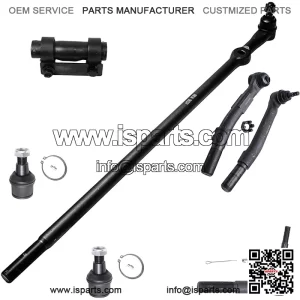 4WD Front 7pc Suspension Kit for 2005-2016 Ford F-250 F-350 Super Duty Lower Ball Joints Drag Link Outer Tie Rods 2006 2007 2008 2009 2010 2011 2012 2013 2014 2015 Replacement