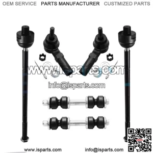 Inner & Outer Tie Rod + Sway Bars for Cadillac Buick Pontiac Oldsmobile