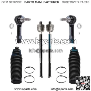 Inner & Outer Tie Rod Ends + Boots for 2003 2004 2005 2006 Ford Expedition