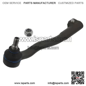 BMW E38 1994-2001 Front Left Black Steel Tie Rod End - 32211141345
