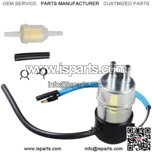 Electric Fuel Pump Inline 12V Compatible with Kawasaki Mule 3000 3010 3020 2500 2510 2520 1000 49040-1055 KAF620(8mm In/Outlet)