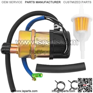 Electric Fuel Pump 49040-1055 for 12V Kawasaki Mule Fuel Pump KAF620 2500 2510 2520 3000 3010 3010 4X4 3020 Mule 1000 (8mm In/Outlet)