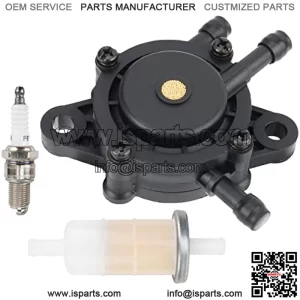 49040-2075 Fuel Pump Kit for 2007-2014 Kawasaki Prior Mule 600 610 4X4 KAF400 KAF400-B1 KAF400B6F KAF400B7F KAF400-A1 KAF400-C1 KAF400A6F for 49040-7001with Fuel Filter Spark Plug Kit