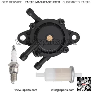 49040-0769 Fuel Pump 49019-1055 Fuel Filter Fit for Kawasaki Prior Mule 600 610 4X4 KAF400 KAF400-A1 KAF400A6F KAF400A7F KAF400-B1 KAF400B6F KAF400B7F KAF400-C1 2007-2014 with Spark Plug