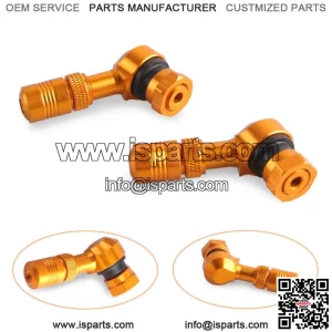 10mm Tire Valve Stem Front Rear 83 Degree Fit Honda Kawasaki Yamaha Suzuki Gold