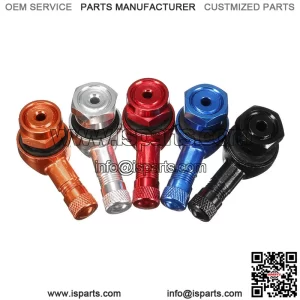 90 Degree CNC Aluminum Valve Stem Motorcycle 11.3mm Wheel Tire - Black